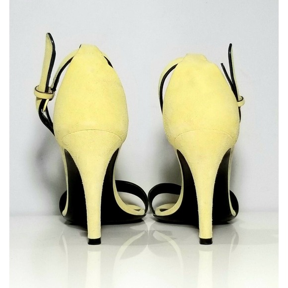 CELINE PARIS "ICONIC" RUNWAY "RARE YELLOW" SANDALS SHOES $895 I-38 US-7.5 7 1/2 - Picture 7 of 12